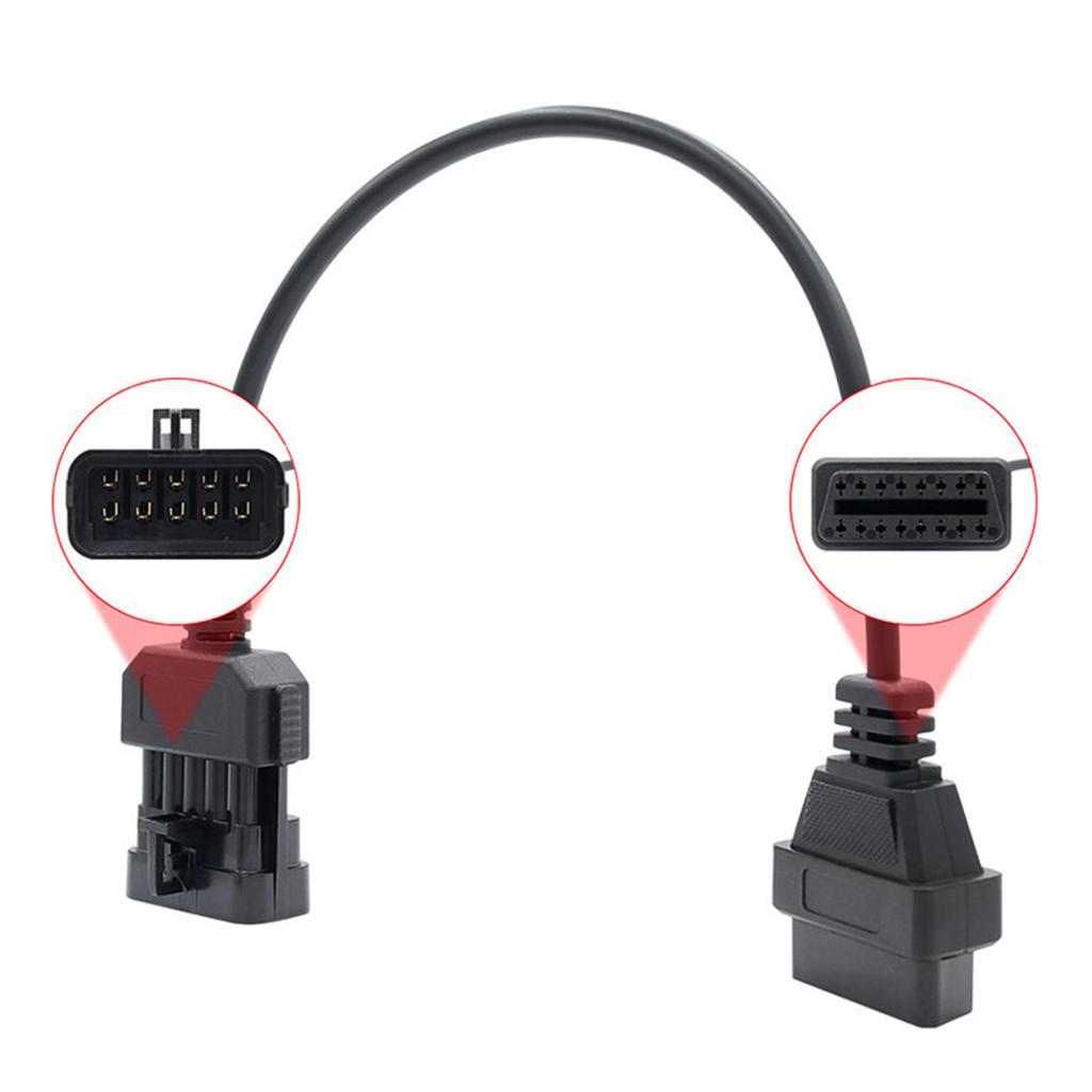 Простая установка Диагностический кабель OBD2 10-контактные интерфейсы для быстрой и точной диагностики и сброса кодов неисправностей автомобиля