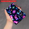 2DFlat Samsung phone case Neon Christmas Stockings & Trees Glowing Wallpaper Applicable to Galaxy S22 S23 S24 S25ULTRA S26 A12 A13 A14 A15 A16