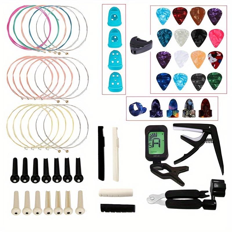 60/65/66 предметов Ultimate Guitar Accessories Kit: Набор из 60/65/66 предметов для акустических гитаристов и начинающих