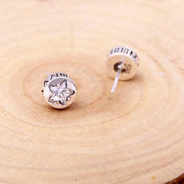 Серьги из стерлингового серебра 925 пробы, европейские и американские простые серьги со звездчатым агатом