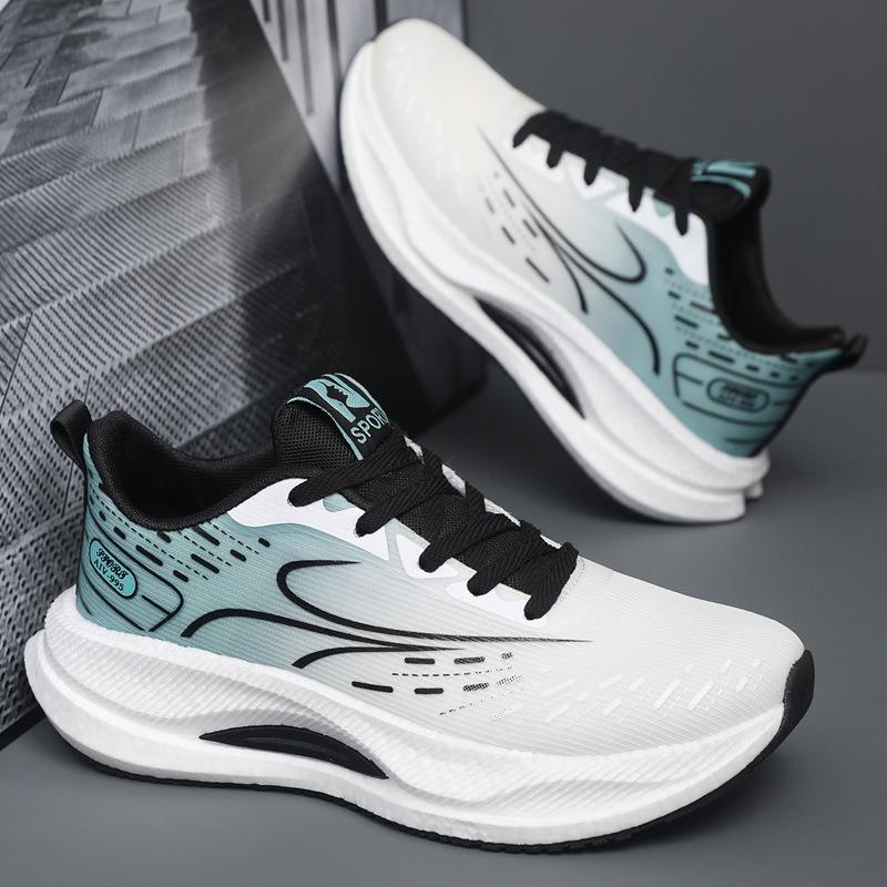 Кроссовки весна новинка молодежные повседневные уличные беговые туфли модный тренд шнуровка дышащие мужские туфли