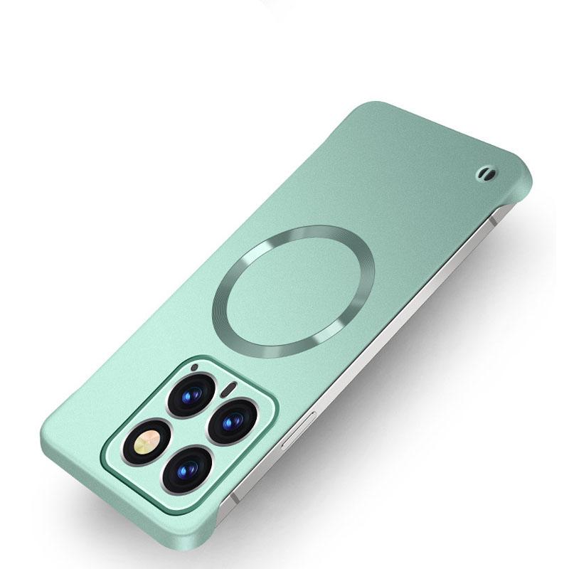 For Magsafe Magnetic Frameless Matte Case For Redmi Note 14 Pro Plus Wireless Charging Magsafing Borderless Tough Cover For Redmi K70 Ultra K60 Pro