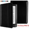 Anti-fall E-Reader Case Leather Protective Shell Premium Folio Cover for Sony PRS T2