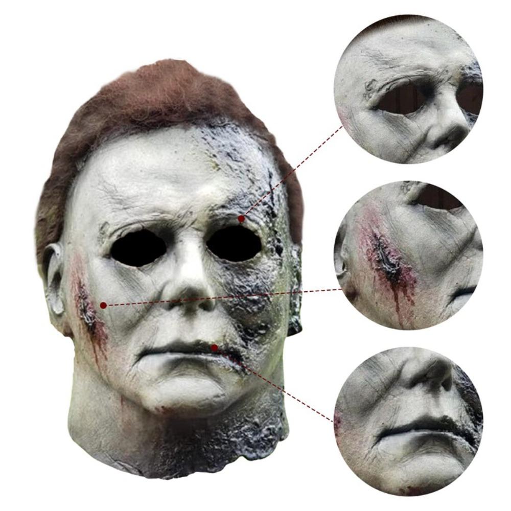 Realistic Killer Mask Latex Halloween Masks Tricky Toys Michael Myers Mask Men