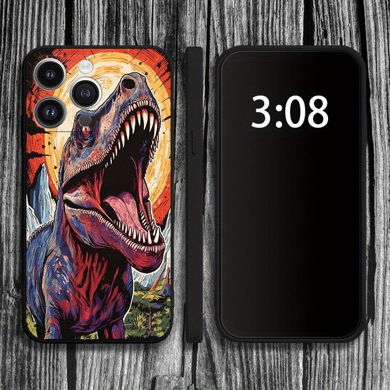 Big dinosaur frosted phone case suitable for iPhone 17 16 15 14 13 12 11 Pro/ Max /Plus anti-fall and shockproof back cover