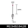 ABUL-4X M2.5 Зонды для измерений ЧПУ Наконечники 2 мм Сферический стилус Фарфоровый стержень Зонд для измерения высоты ЧПУ Измерительный зонд Станки КИМ A