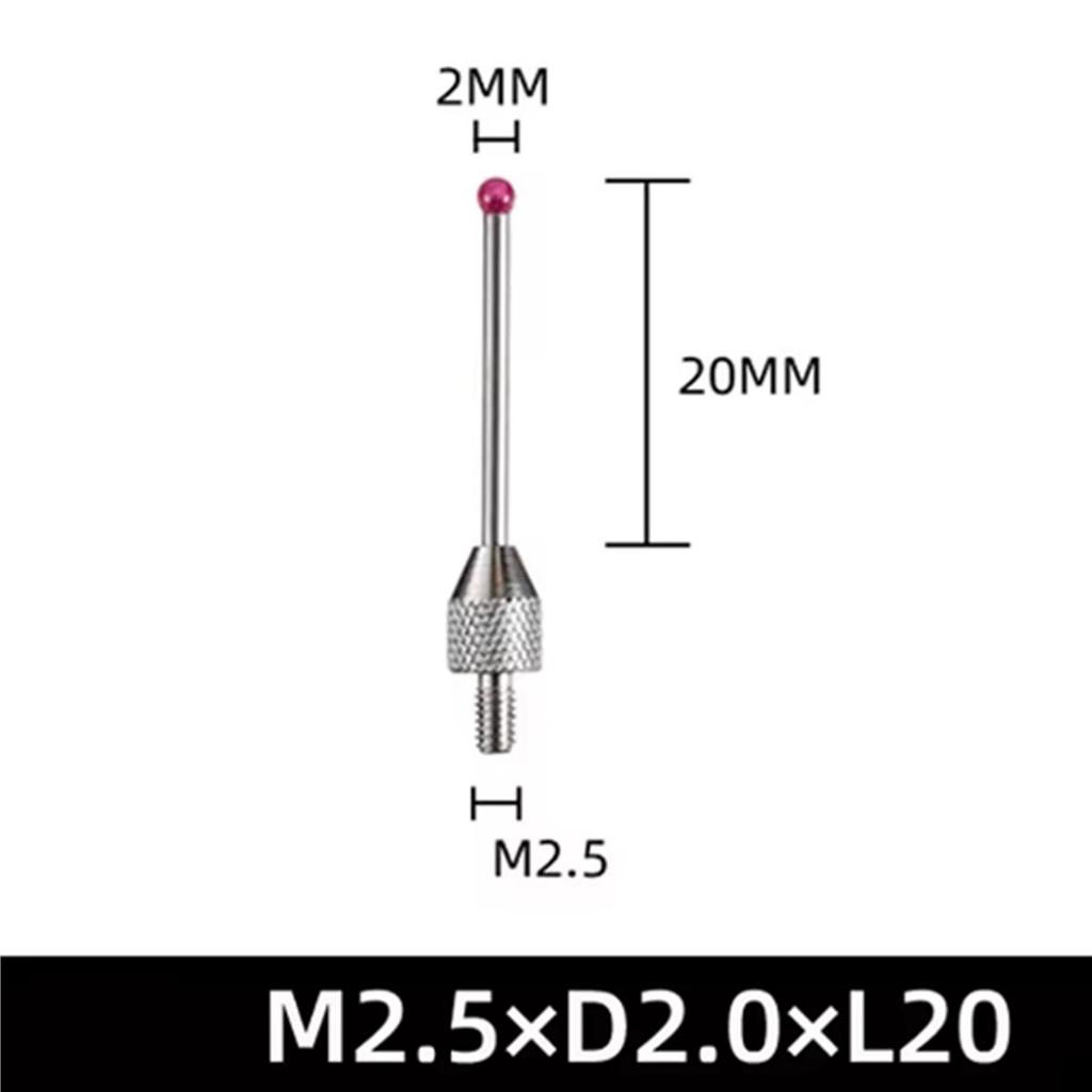ABUL-4X M2.5 Зонды для измерений ЧПУ Наконечники 2 мм Сферический стилус Фарфоровый стержень Зонд для измерения высоты ЧПУ Измерительный зонд Станки КИМ A