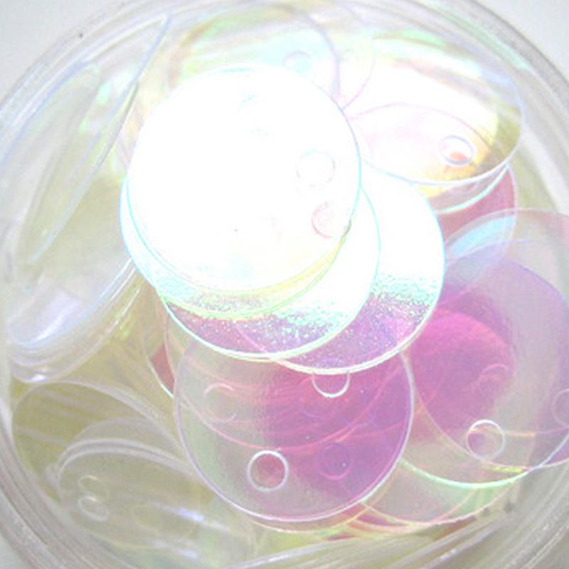 Круглые свободные 16 мм синие блестящие пайетки для шитья, аксессуары для рукоделия с блестками