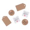 100Pcs/Lot Blank With String 20M Kraft Paper String Price Tags Gift Cards