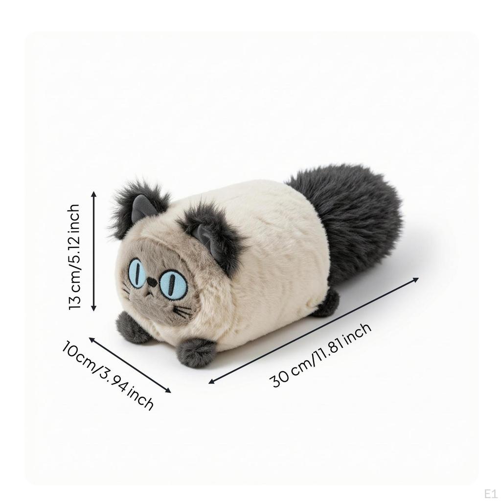 Cat Stuffed Toy Soft Furry for Kids, Young Children, Bed, Nursery, Sofa 30CM