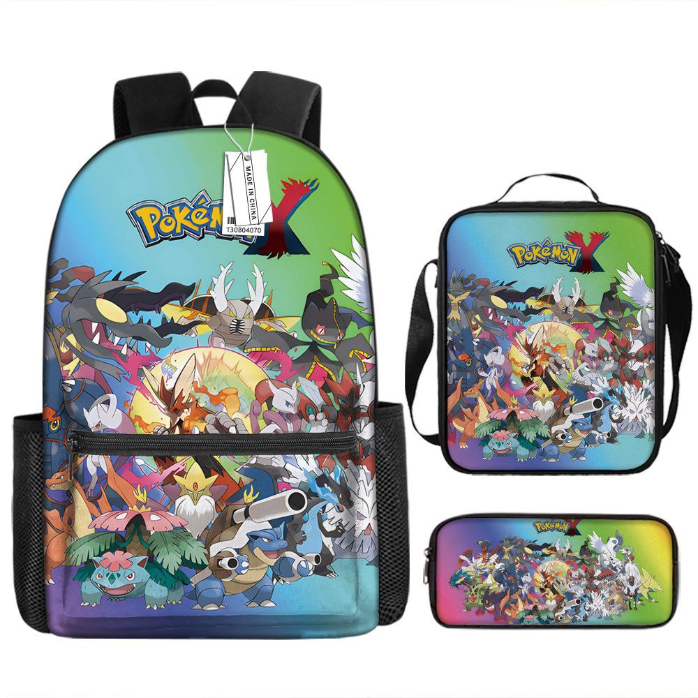 Школьный сезон Студент Школьная сумка Покемон Рюкзак Pokémon Мультяшная сумка Пенал