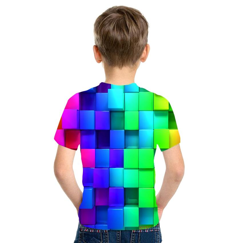 Baby Boy Cartoon Casual T-shirt Girl Abstract Fashion T-shirt Summer Short-sleeved O-neck T-shirt