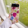 Милый чехол для телефона с цветочным рисунком в стиле ретро для Samsung Galaxy Z Flip 4 3 5g, прозрачный жесткий чехол для ПК