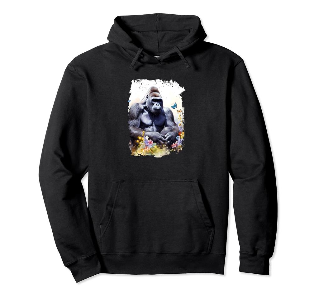 Gorilla Flower Butterfly Hoodie