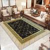Ковер для гостиной большого размера с классическим бордюром, мягкий, нескользящий, для декора кабинета, ковер, машинная стирка, коврик для дивана и стола, фланель
