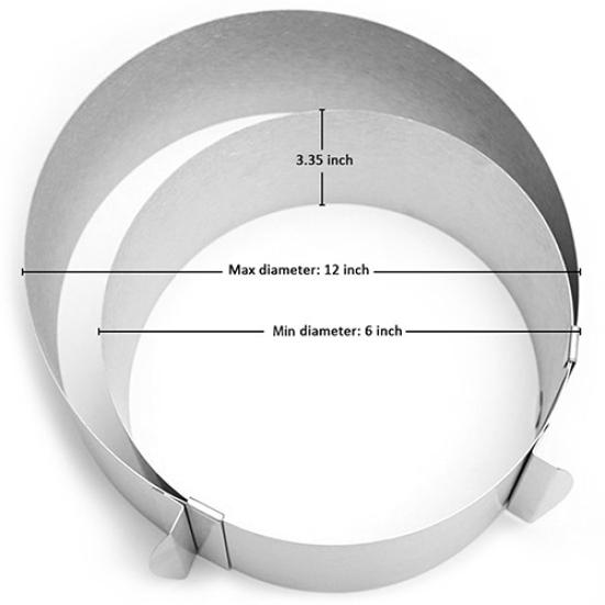 6-12 Inches Adjustable Bake Cake Mold