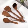 Jinpai Unpainted Wenge Wood Frying Spatula