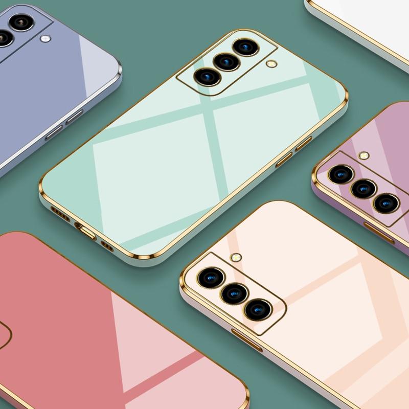 Роскошный силиконовый чехол с квадратным покрытием для Samsung iPhone Huawei Honor Xiaomi Redmi OPPO Vivo Realme OnePlus Мягкий противоударный чехол из ТПУ для телефона