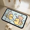 Диатомовая грязь мультяшный ветер ванная комната абсорбирующий коврик для пола дверь туалета нескользящий коврик для ног бытовой ковер легкий в уходе придверный коврик