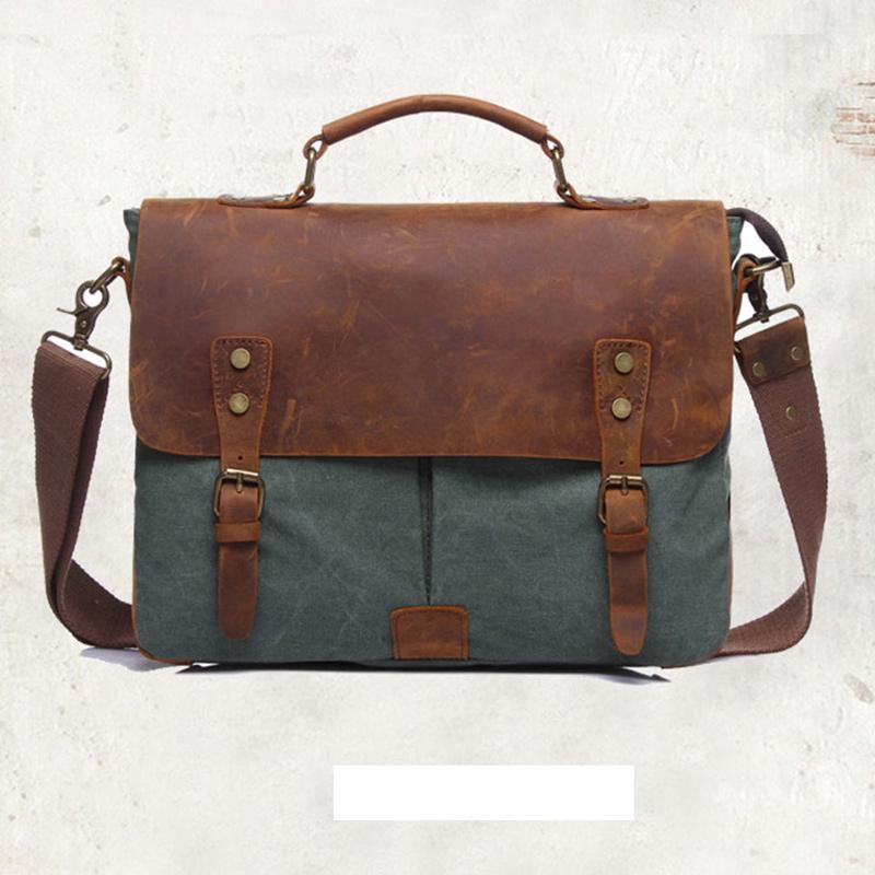 Мужской холщовый портфель