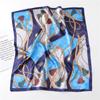 60cm Women'S New Versatile Simulated Silk Neck Protection Sunscreen Small Square Scarf Professional Scarf Headscarf