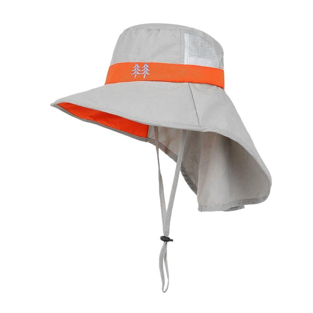 Outdoor Boy Girl Beach Cap Sun Hat Children Bucket Hats Wide Brim Cap UV Protection