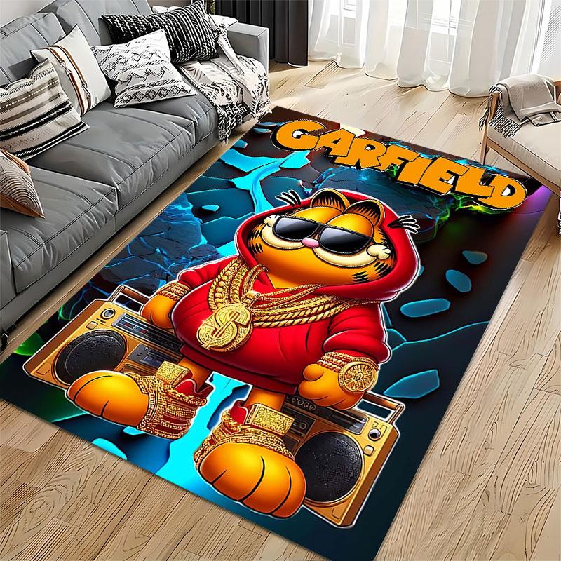 Hip-Hop Garfield Printed Carpet suitable as a non-slip mat for the living room or bedroom sofa