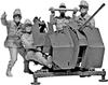 Пластиковая модель ICM 2cm Flak 38 crew 35718 1/35 со стрельбой (пушка)