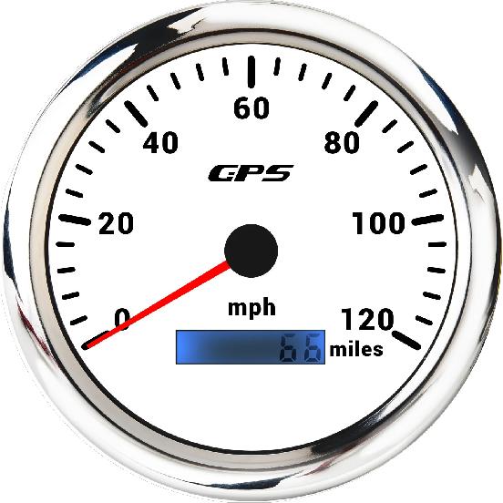 110MM GPS Speedometer 60/120/200kmh 80MPH For Motorcycle Boat Car Truck Speed Gauge Meter 7 Colors Backlight With GPS Antenna