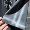 8550 CHROME HEARTS 2025 Летняя новая высококачественная хлопковая футболка с круглым вырезом, свободная, большого размера, для мужчин и женщин, парная футболка