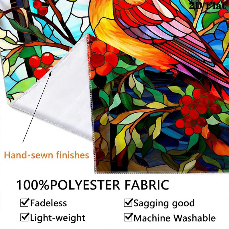 Glass Parrot Pattern Home Decor Tapestry, Wall Hanging, Decorative RV Wall Cloth.MGT0918134