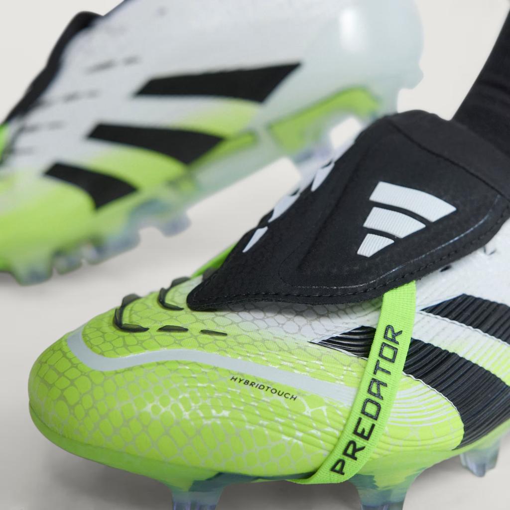 JI1092 adidas Predator Elite FT FG Cloud White Core Black Lucid Lemon (Мужской)
