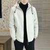 Spring Autumn Men Hooded Jacket Male Outwear Thermal Thick Warm Windbreaker Jacket Men Fashion Casual Coat