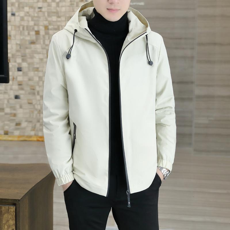 Spring Autumn Men Hooded Jacket Male Outwear Thermal Thick Warm Windbreaker Jacket Men Fashion Casual Coat