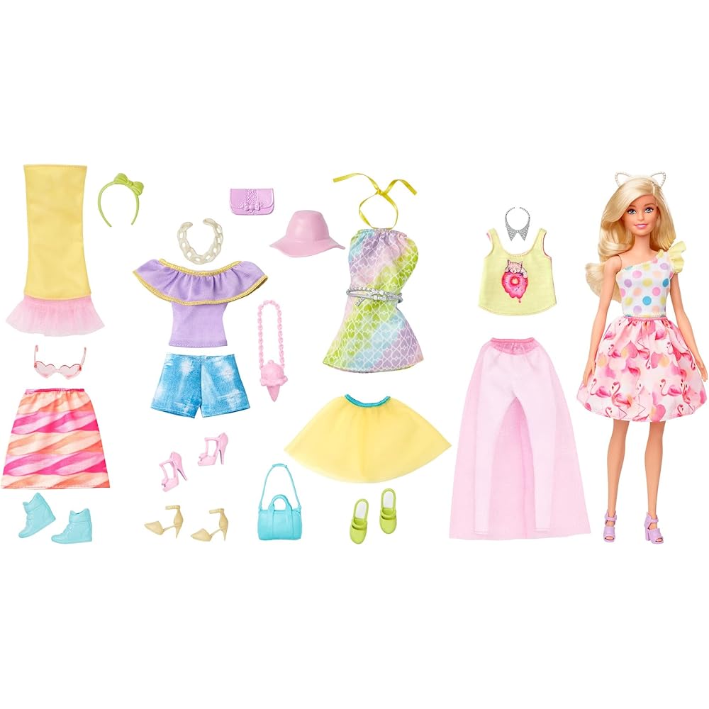 Mattel Barbie Набор Модной Одежды Милые Аксессуары для Кукол