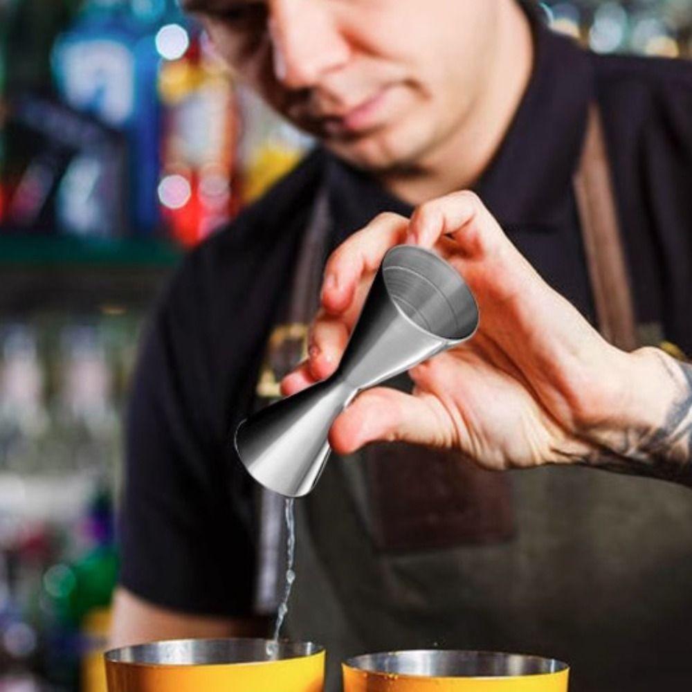 Polished Cocktail Jigger 30/45ml Dual Shot Bar Accessories Cocktail Measuring Cups Bartender
