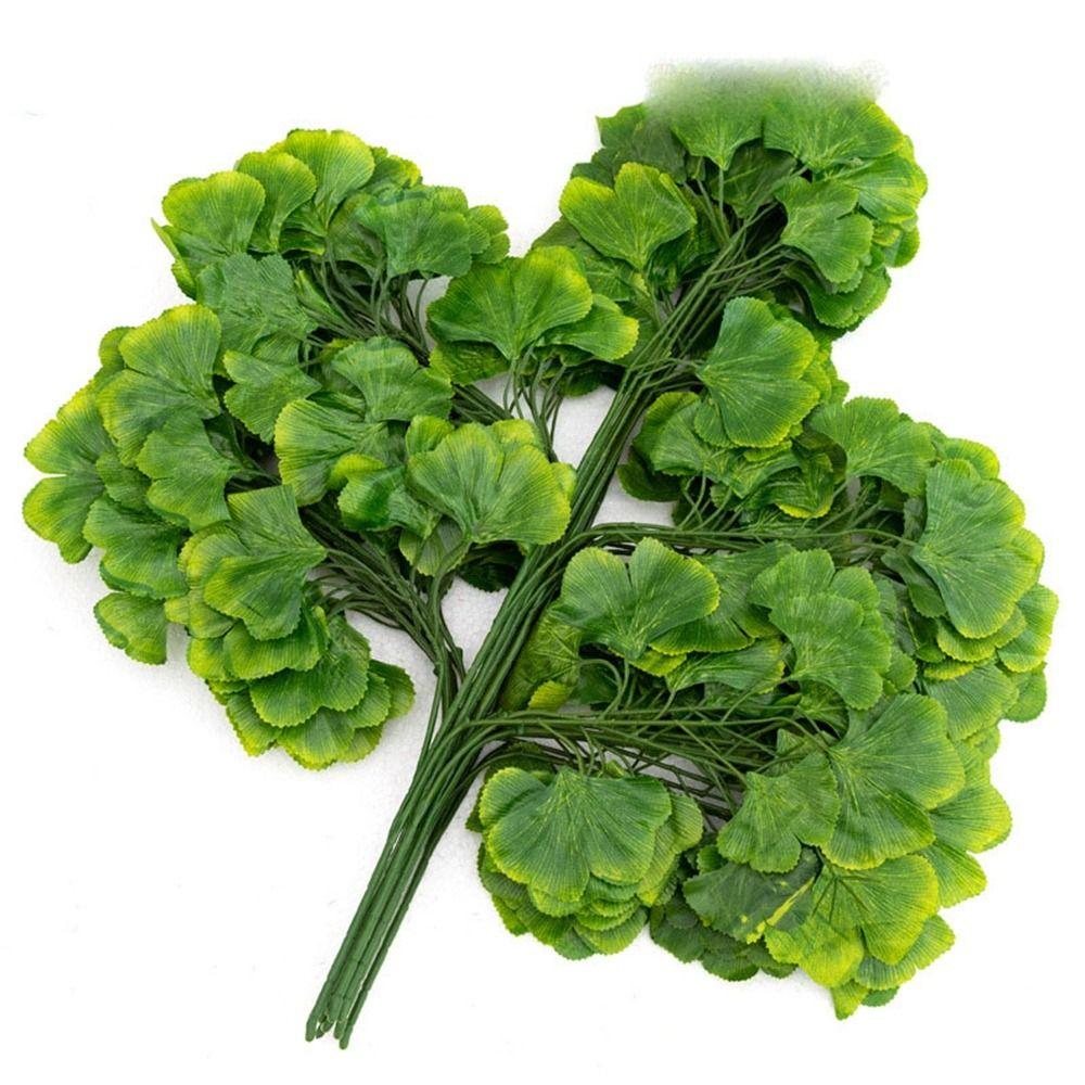 10 стилей Имитация листьев Зеленый цвет Поддельные листья Новые свадебные украшения Украшения для дома