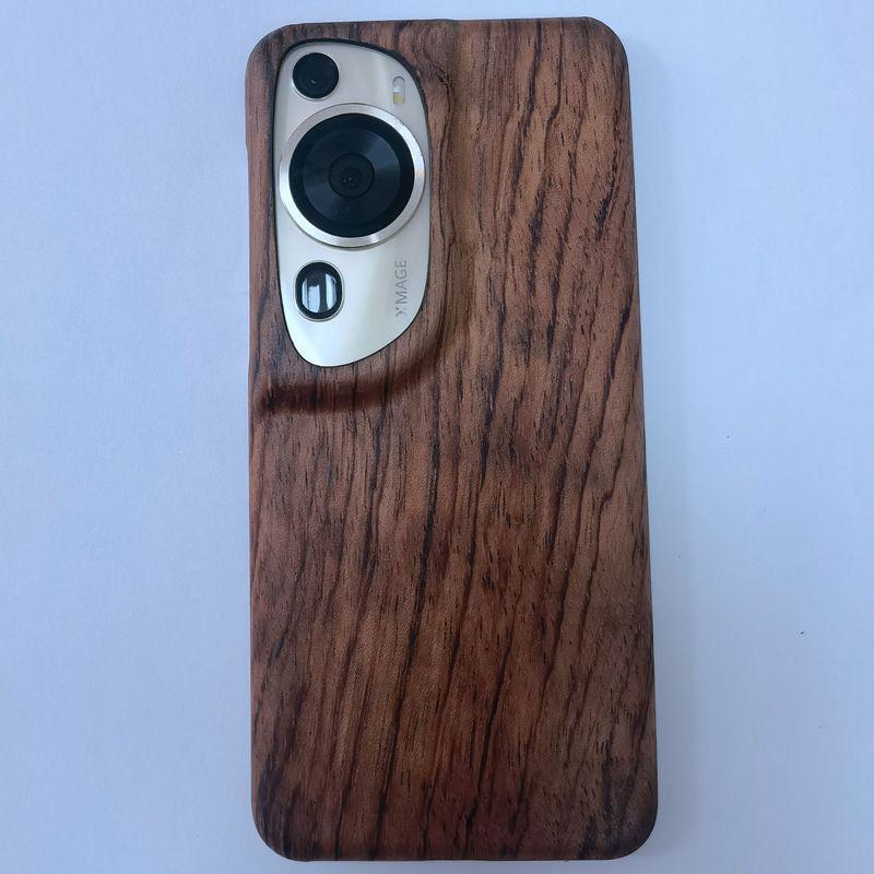 Элегантный защитный чехол из арамидного волокна из дерева для Huawei P60 - стильный и прочный мобильный чехол