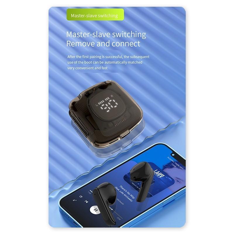 Беспроводная Bluetooth-гарнитура Магнитные наушники без чехла с цифровым дисплеем Сенсорные гарнитуры Спортивные гарнитуры Игровые наушники для мужчин Женские подарки