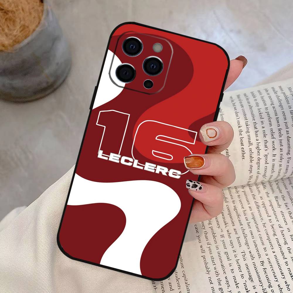 Спортивный чехол Charles Leclerc для iPhone 17, 16, 15, 14, 13, 12, 11 Plus, Pro Max, Другие, Мягкий черный чехол