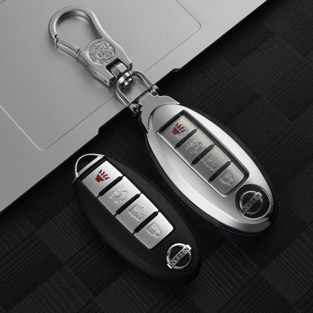 Чехол для ключей из цинкового сплава для Nissan Versa Maxima Rogue Armada Sentra Qashqai X-Trail для Infiniti FX35 QX50, аксессуары