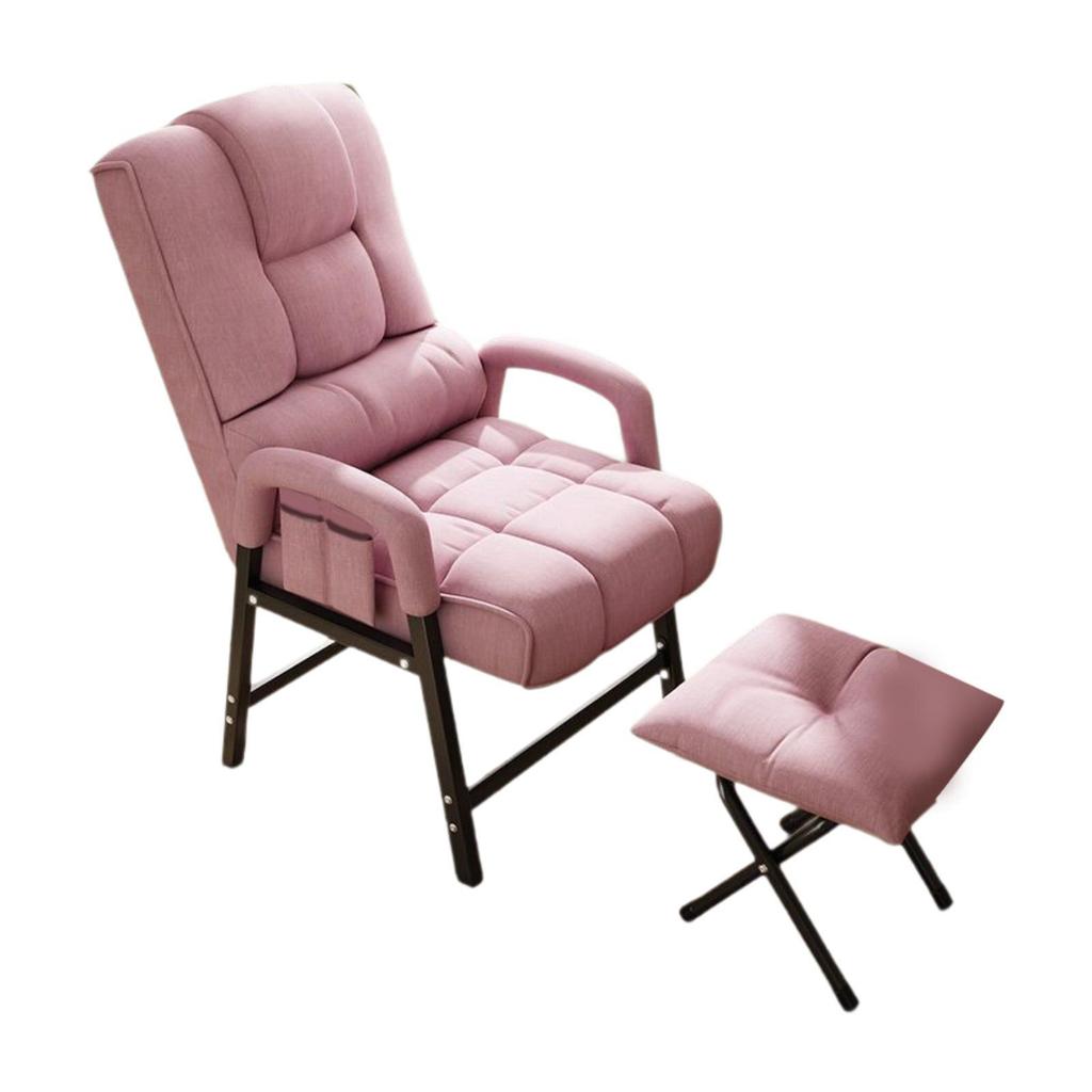 Folding Reclining Chair Adjustable Backrest Executive Chair Lazy Sofa Chair Comfortable Gaming Chair Desk Chair Office Chair