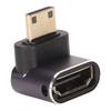 Мини HD Мультимедийный Интерфейс Папа к HD Мультимедийному Интерфейсу Мама Адаптер 8K 60Гц Двунаправленный 90 Градусов Прямой Угол