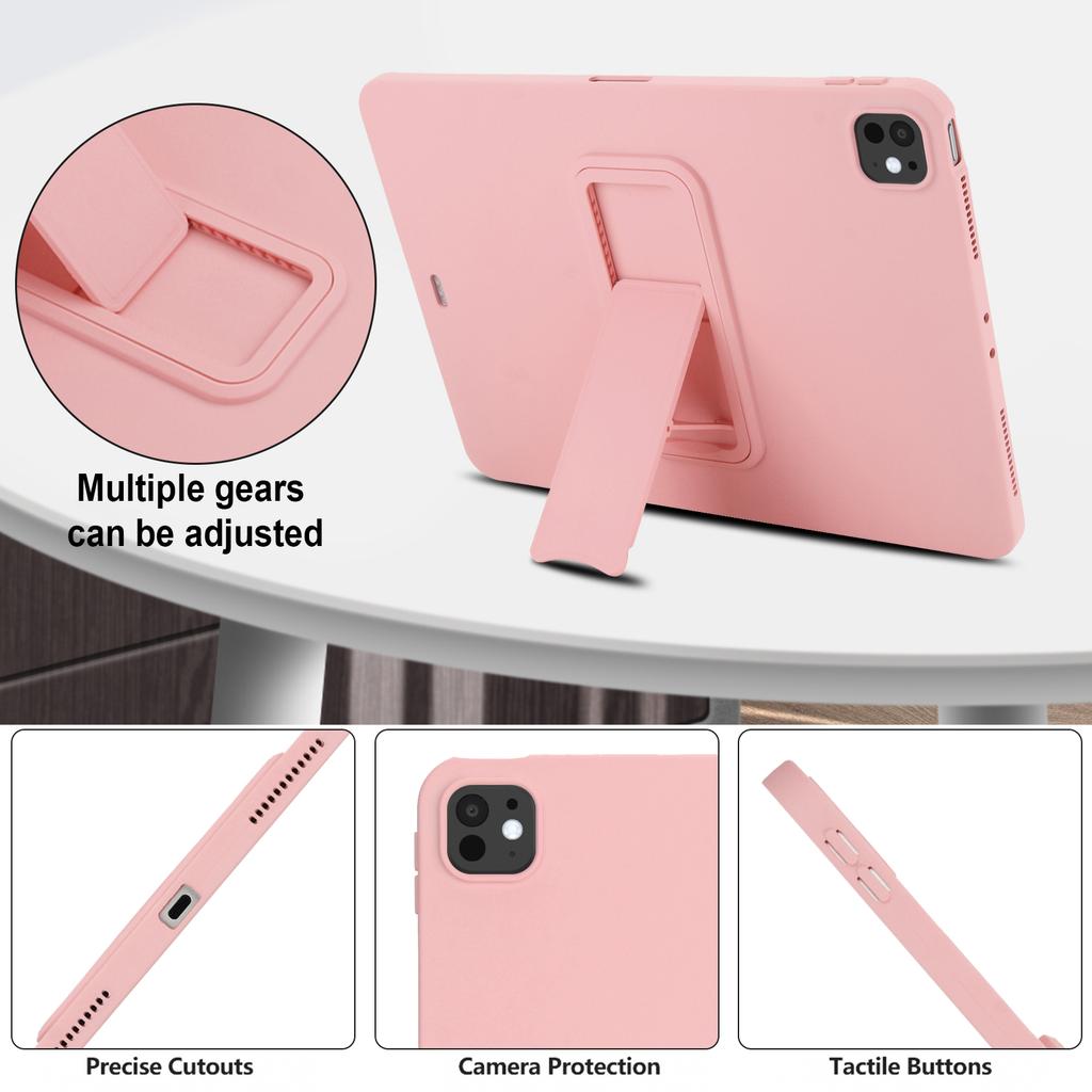 Kickstand Tablet Case for iPad Pro 11 (2022)/(2021)/(2020) TPU+PC Skin-Friendly Protective Cover