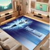 Lionel Messi Custom Crystal Velvet Rug, Personalized Name Text Print, Football Logo Soft Non‑Slip Floor Mat Home Decor Gift
