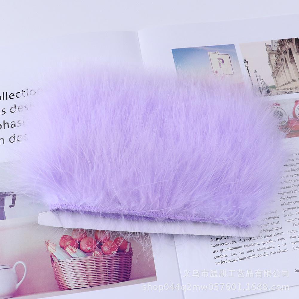 5-7Cm Bone-Cut Full Flannel Edge Stage Clothing Material Turkey Fluff Skirt Barbie Diy