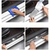 9PCS Car Door Sills Guards Stickers Film Anti Scratch Carbon Fiber Protector Scuff Pedal Cover Auto Accessories