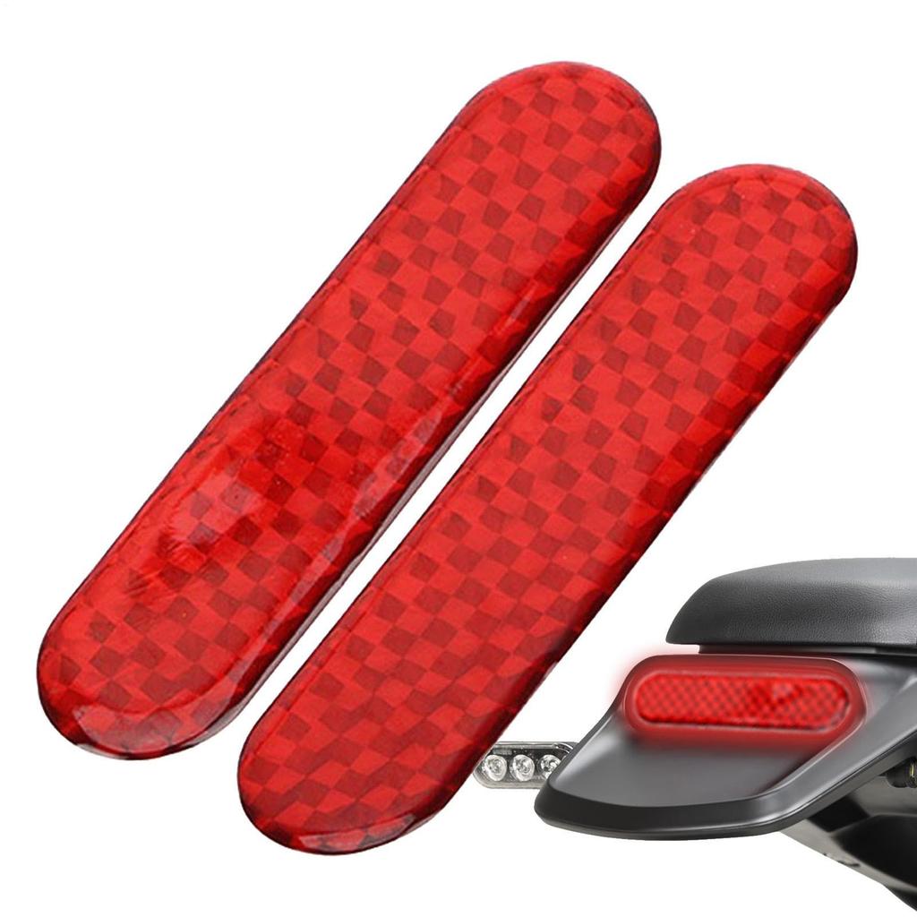 Set of 2 Reflective Stickers for Car Motorcycle Door Protection Warning Signs Improve Night