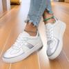 Легкие, простые и модные маленькие белые женские туфли, весна и осень 2025 года, популярные низкие туфли на плоской подошве, универсальные женские спортивные и ле