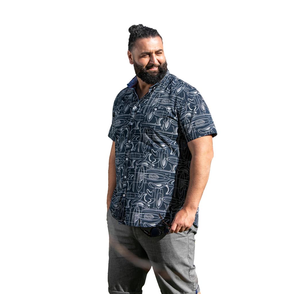 Duke Мужская футболка с коротким рукавом D555 Worthing с принтом серф-доски